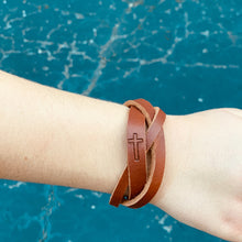 Load image into Gallery viewer, Leather Scripture Bracelet
