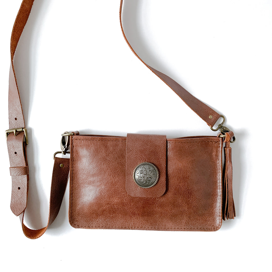 Petite Mini Leather Shoulder Bag