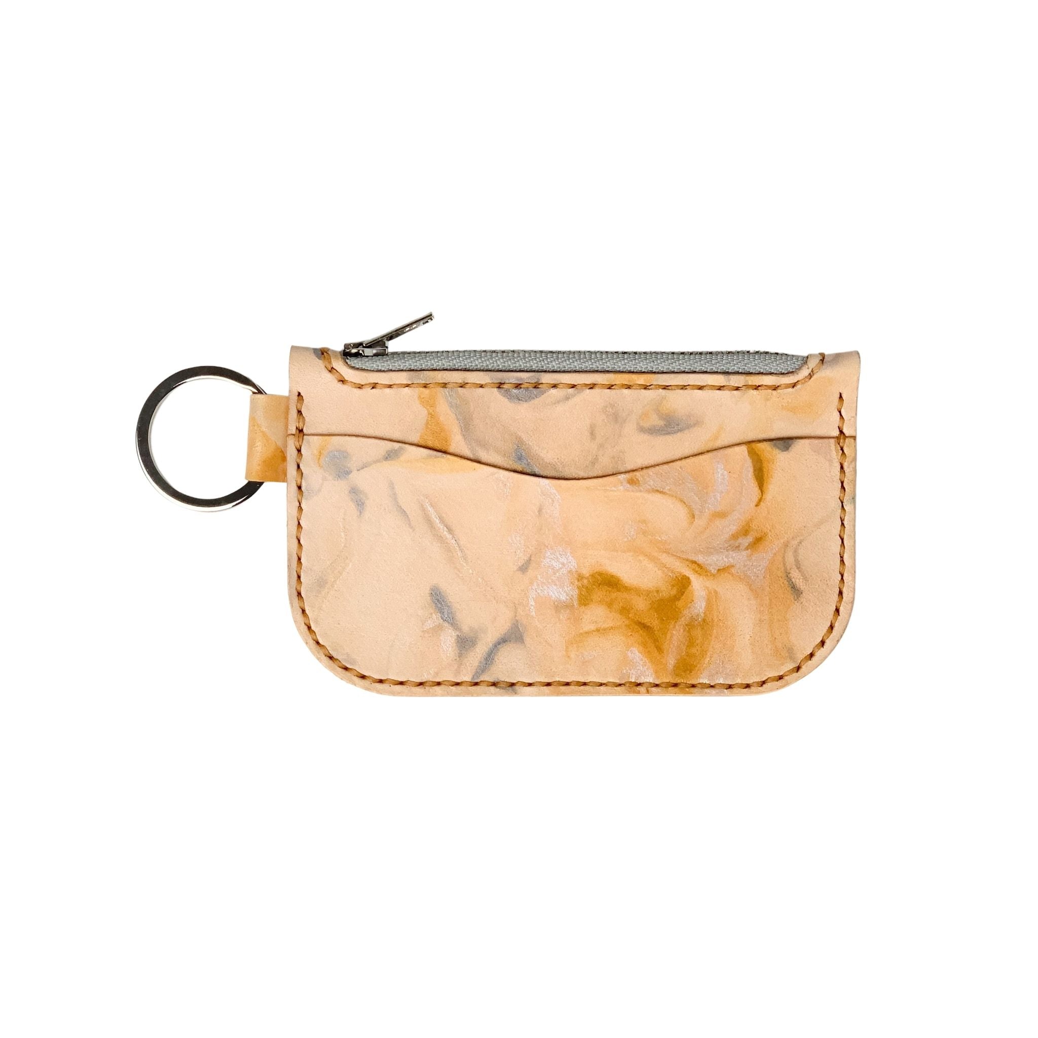 Liquid Gold Leather Key Chain Zipper Wallet – Johannes Leather