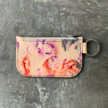 Load image into Gallery viewer, Smoke &amp; Fire Leather Key Chain Zipper Wallet
